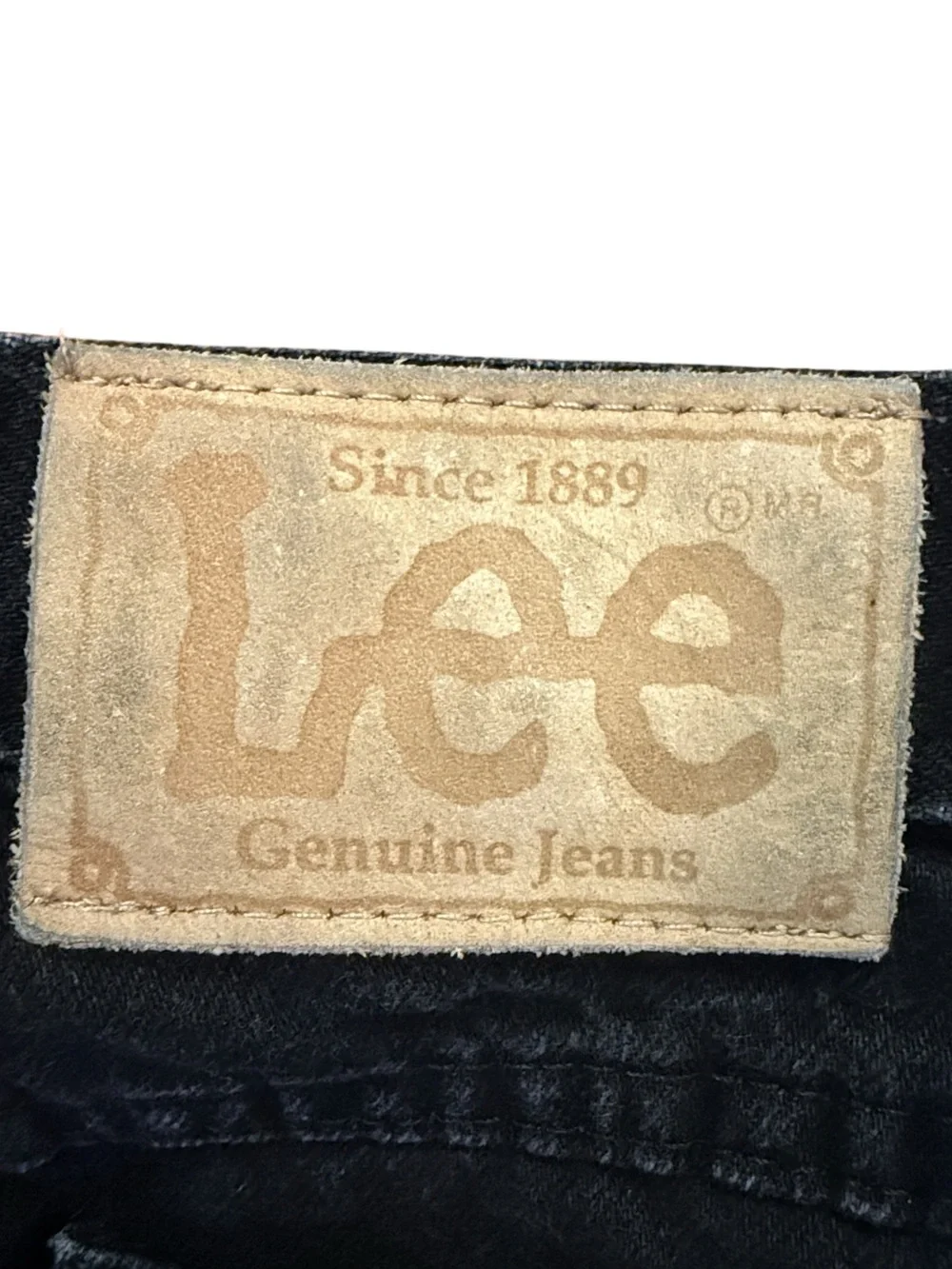 VTG 90s Lee Black Jeans Tapered High Rise USA 30x32 Faded Mens Denim Fits 27x30